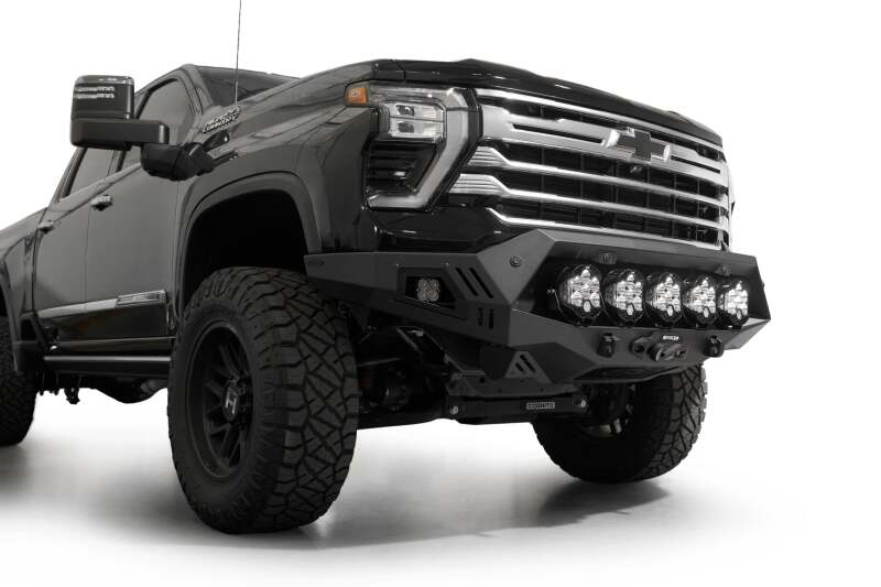 Chevrolet Silverado 2500 Front Bumper - Addictive Desert Designs - Bomber HD - Hammer Black - `24-`27